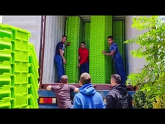 الخدمات اللوجستية الصناعية حاويات التخزين البلاستيكية مستطيل لسلسلة التوريد المستدامة