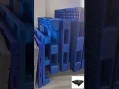 لوحات بلاستيكية ذات وجه واحد HDPE ثقيلة الأداء يورو المخصص لوحات بلاستيكية 1100x1100x160mm